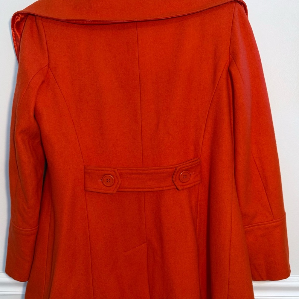 Lux Vibrant Orange Cowl Neck Coat
EUC - Picture 8 of 10